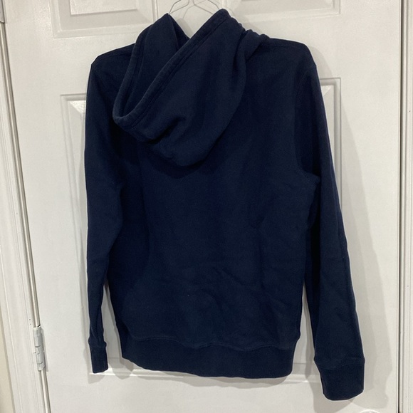 Tommy Hilfiger Logo Hoodie Navy Blue Size M - Picture 3 of 4